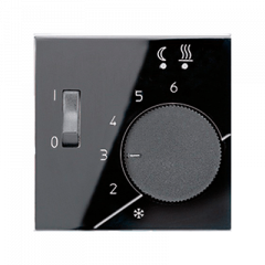 Терморегулятор для ТЕПЛОГО ПОЛа черный 10А, 250V~ с датчиком 4 м