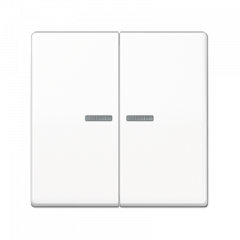 КНОПКА 2х-клавишная белая С/П