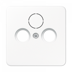 TV-SAT-розетка оконечная белая спутникового, эфирного и кабельного вещания