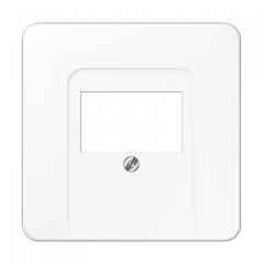 АУДИО-розетка белая 2-разъем черная вставка