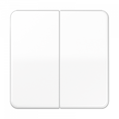 ПЕРЕКлючатель 2х-клавишный белый (два переключателя с двух мест одной нагрузкой, IP44)