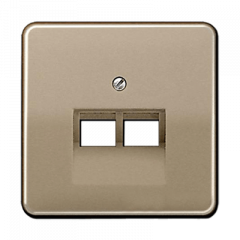 INTERNET-розетка 2ая золотая бронза неэкранированная