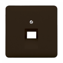 INTERNET-розетка 1ая коричневая неэкранированная