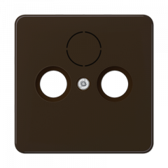 TV-FM-розетка проходная коричневая