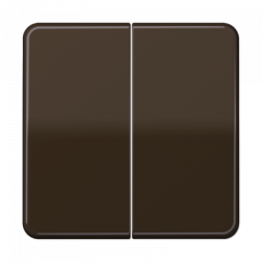 СВЕТорегулятор 2-х клавишный Универсальный коричневый любая нагрузка 50-260 Вт LED не регулирует