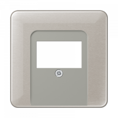 АУДИО-розетка платина 2-разъем черная вставка