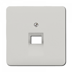 TF-розетка 1-ая светло-серая