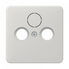 TV-FM-розетка оконечная светло-серая