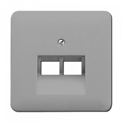 INTERNET-розетка 2ая серая экранированная
