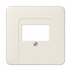 АУДИО-розетка слоновая кость 2-разъем белая вставка