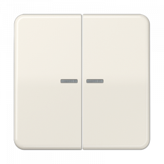 КНОПКА 2х-клавишная С/П слоновая кость