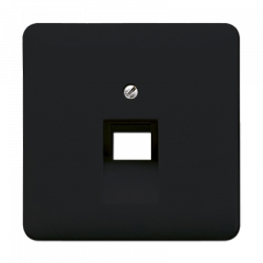 INTERNET-розетка 1ая черная экранированная