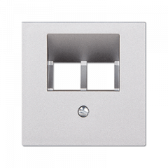 INTERNET-розетка 2ая алюминий экранированная