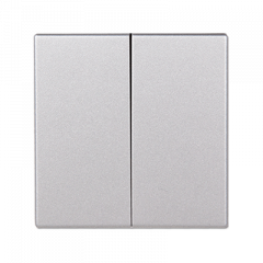 ВКЛючатель 2х-клавишный алюминий