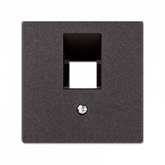 INTERNET-розетка 1ая антрацит неэкранированная