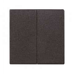 ВКЛючатель 2х-клавишный антрацит