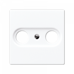 TV-FM-розетка проходная белая