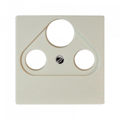 TV-SAT-розетка оконечная слоновая кость для приема спутникового, эфирного и кабельного вещания