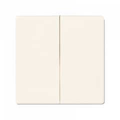 ВКЛючатель 2х-клавишный слоновая кость (IP44)