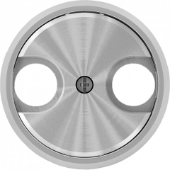 TV-R розетка единственная (без фильтра) хром