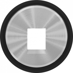 Internet-розетка 1ая черное стекло