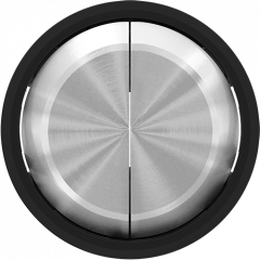 Выключатель 2-клавишный черное стекло