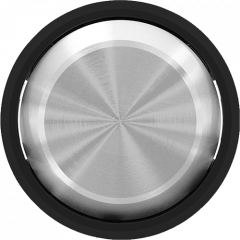 Кнопка 1но-клавишная черное стекло