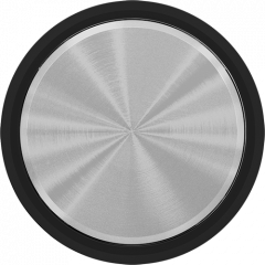 Заглушка черное стекло