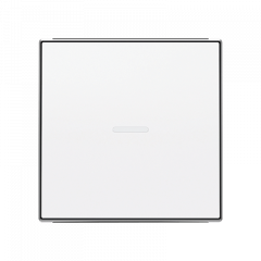 ВЫКЛючатель 1-клавишный с/п альпийский белый