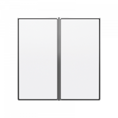 ВЫКЛючатель 2-клавишный альпийский белый