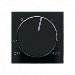 Терморегулятор для ТЕПЛОГО ПОЛа с выносным датчиком температуры черный бархат
