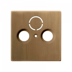 TV-SAT-розетка оконечная античная латунь