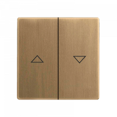 Выключатель для управления жалюзи клавишный античная латунь