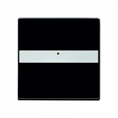 Выключатель 1-клавишный антрацит с полем для надписи