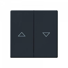 Выключатель для управления жалюзи клавишный антрацит