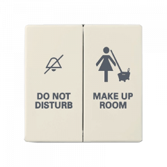 Выключатель 2-клавишный слоновая кость вызов горничной