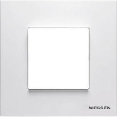 Рамка ABB Niessen Zenit белый - 1 пост (2 модуля)