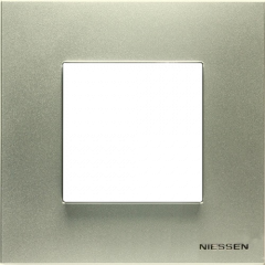 Рамка ABB Niessen Zenit шампань - 1 пост (2 модуля)