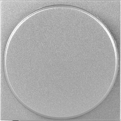 СВЕТорегулятор поворотный серебряный для ламп накаливания и галогенных ламп (2-модульный)