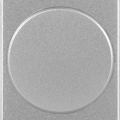 СВЕТорегулятор поворотный серебряный для ламп накаливания и галогенных ламп (1-модульный)