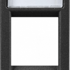 Internet-розетка 1-модульная антрацит