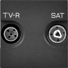 TV-R-SAT розетка оконечная антрацит