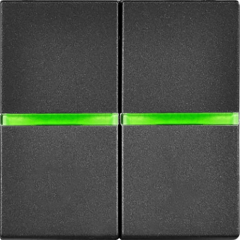 КНОПКА 2-клавишная с/п антрацит