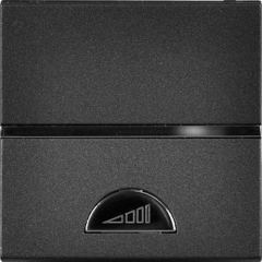 СВЕТорегулятор клавишный антрацит для ламп накаливания и галогенных ламп