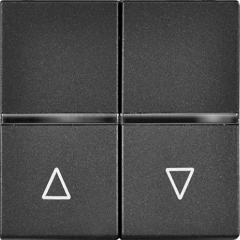 Выключатель жалюзи без фиксации антрацит