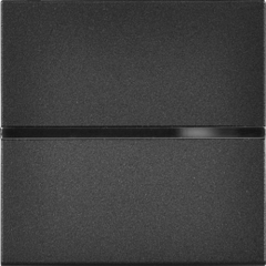 Переключатель промежуточный 1-клавишный антрацит