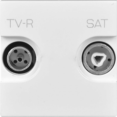 TV-R-SAT розетка оконечная белый