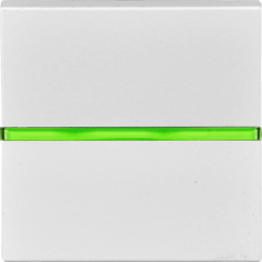 Переключатель с 2х мест 1-клавишный с/п белый