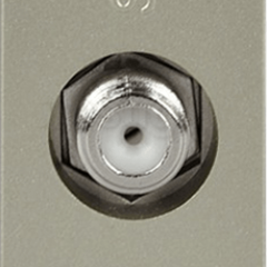 TV-розетка 1-модульная шампань