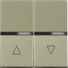 Выключатель жалюзи без фиксации шампань